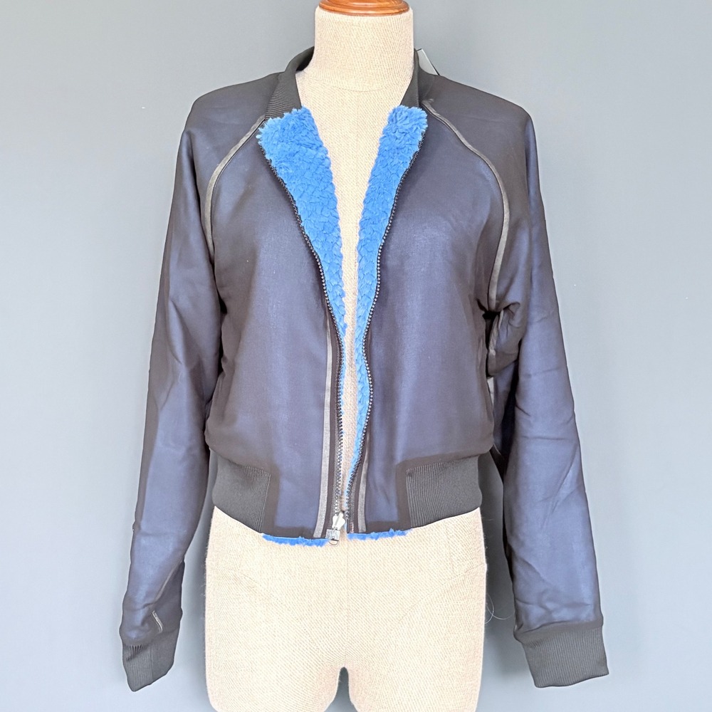 New w/ Tags - Cop.Copine Bosisio Reversible Bomber Jacket | Sz M | 2015 Archive - Picture 2 of 9